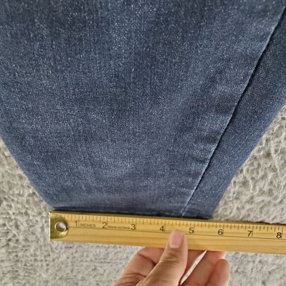 Democracy Jeans Womens 8 Blue Ab Solution Mid-Rise Skinny Stretch Denim - Picture 7 of 9